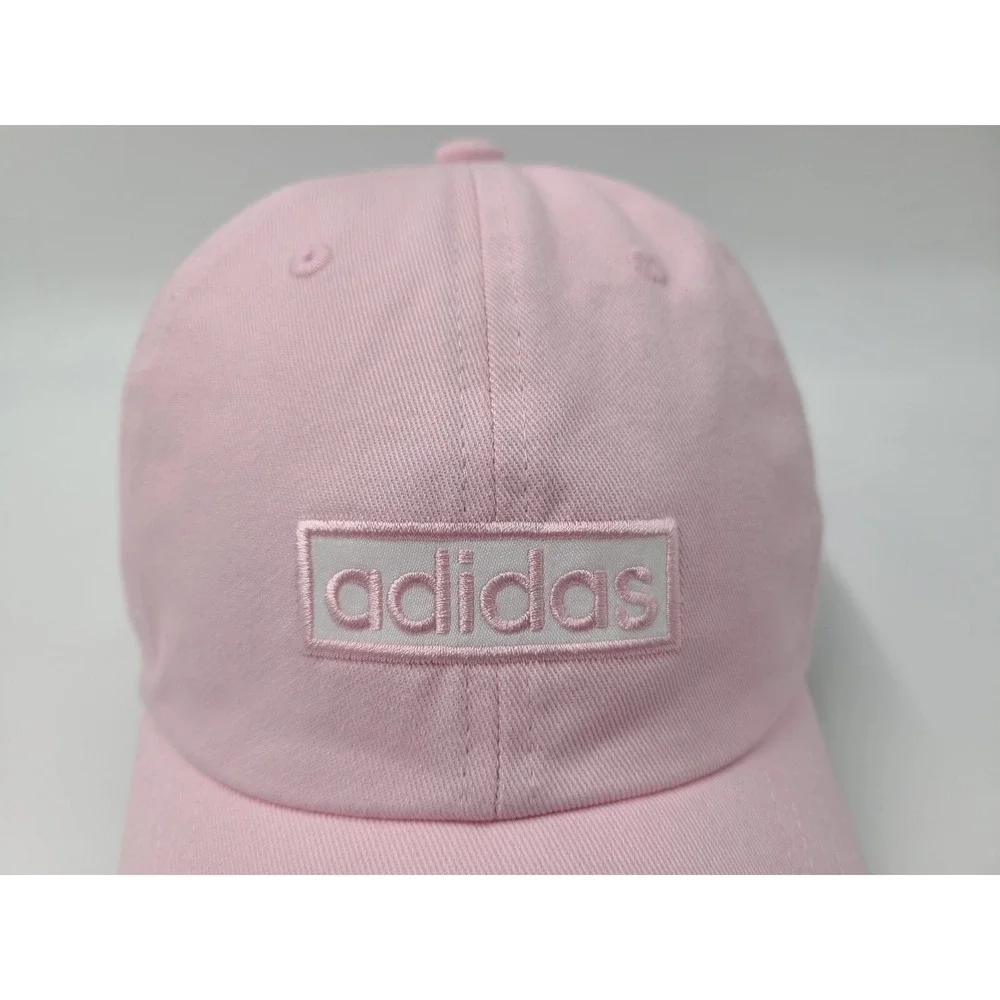 Women Adidas Aeroready Adjustable Hat Cap Baseball Golf Tennis Casual Pink White